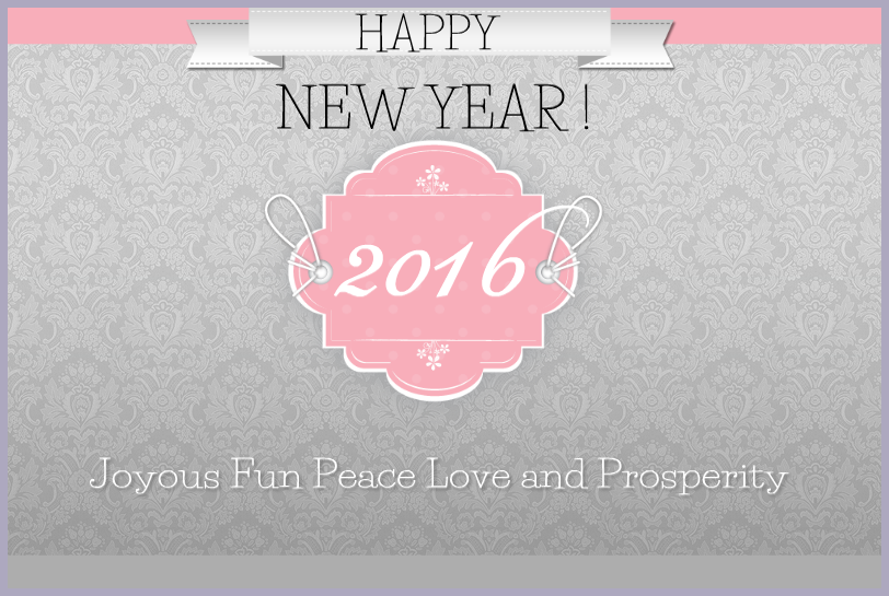 Peace Love Joy and Prosperity New Year 2016